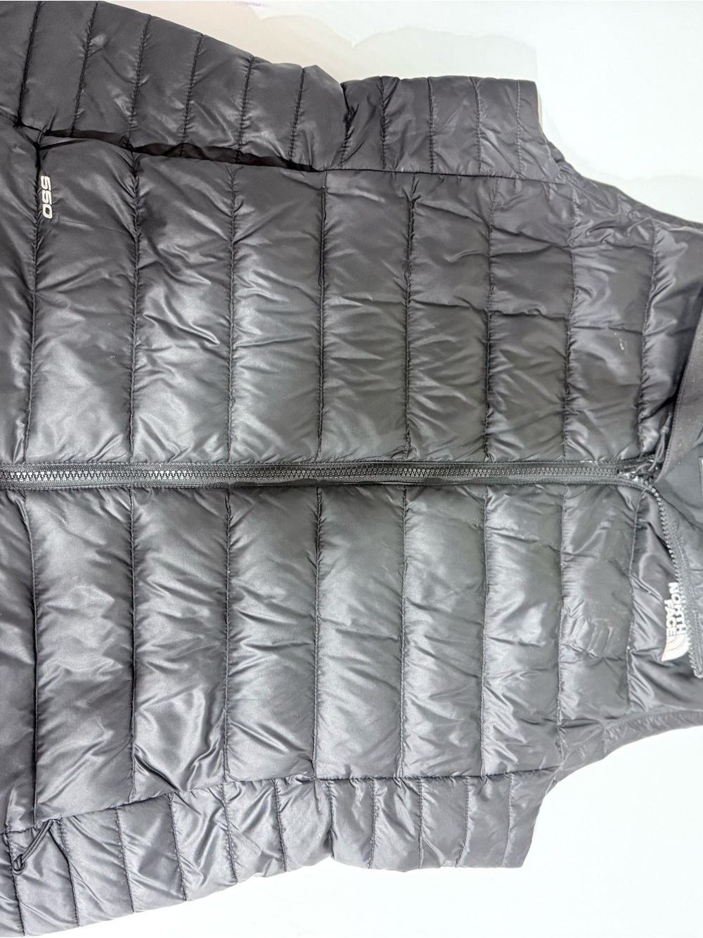 The North Face women’s Black Quilted 550 Down Vest